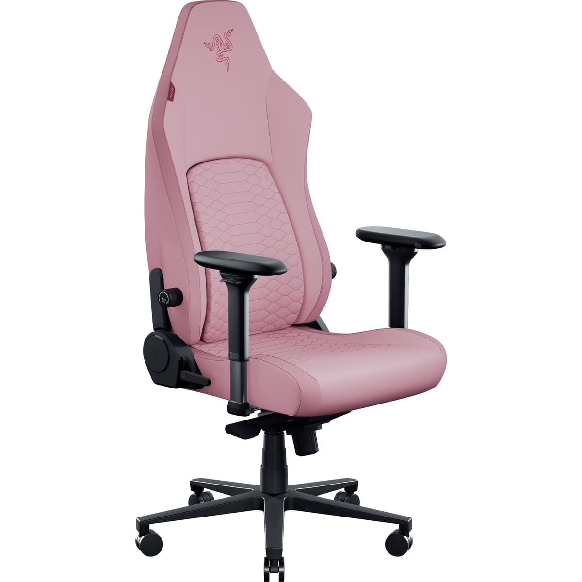Razer ISKUR V2 NewGen Quartz/-Rosa Gaming-Stuhl mit atmungsaktivem Komfort, Razer HyperFlex™ Lordosenstütze RZ38-04900900-R3G1