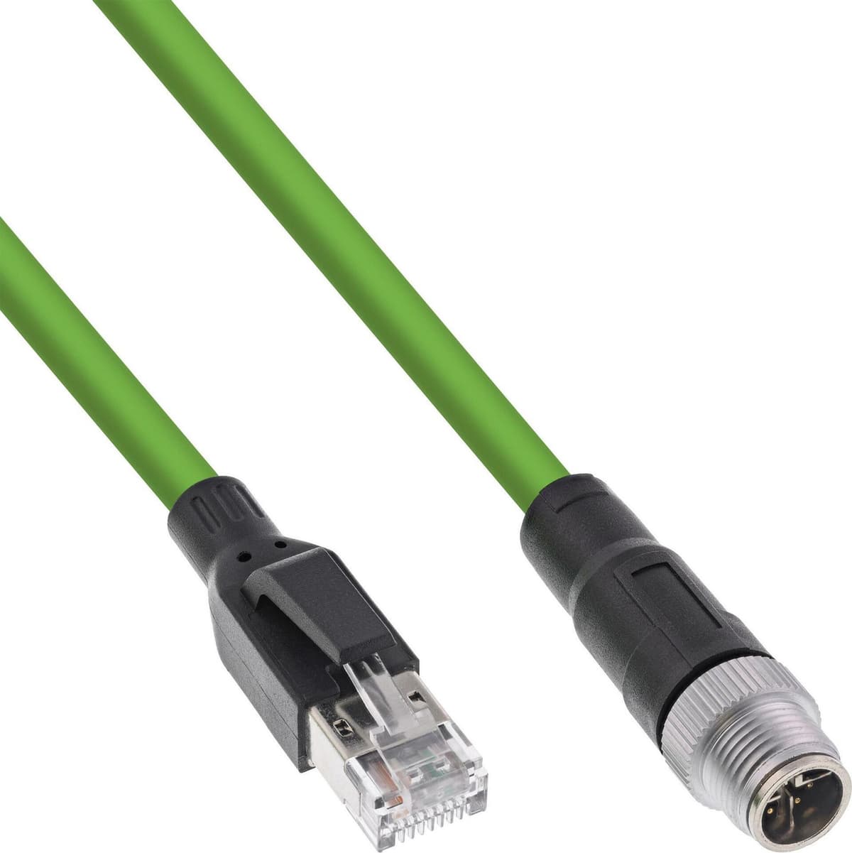 InLine Industrie netwerkkabel M12 8-polig X-code naar RJ45 Cat.6A 10 meter