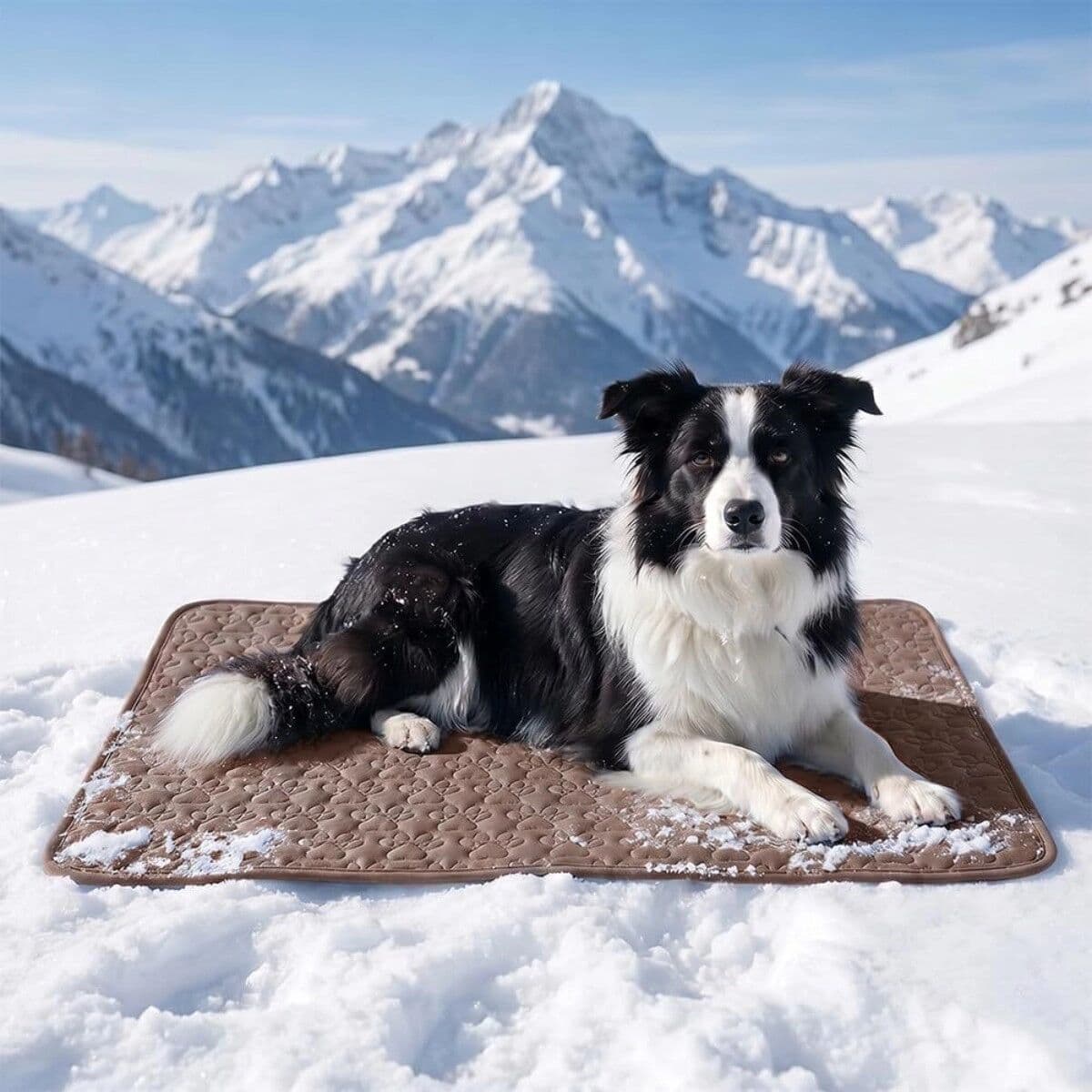 INF Haustier Sommer Kühl-Schlafmatte, Polyester Kühlmatte für Hunde und Katzen, Vakuumverpackt, Mehrere Farben, S/M/L S Braun