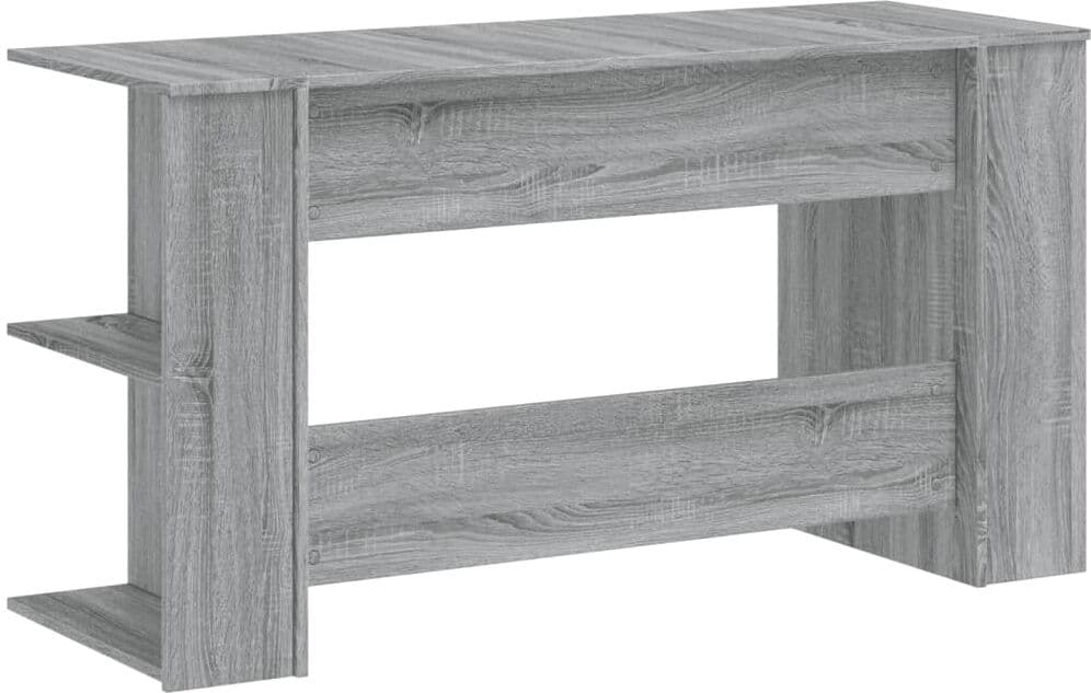 vidaXL Bureau sonoma gris 140x50x75 cm bois d'ingénierie