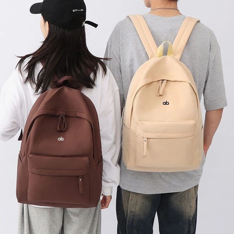 NONE Unisex Large Capacity Backpack Korean Ulzzang Ins Style Durable College School Travel Laptop Daypack Teen Mochila