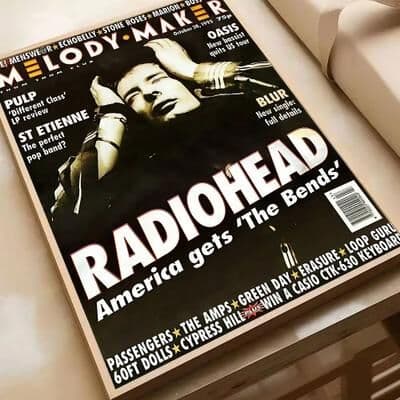 Uplifted Finds Radiohead Classic Rock Band Poster   Vintage Alternative Indie Wall Art   High Definition Retro Music Room Decor 14 42 X 30 Cm No Frame
