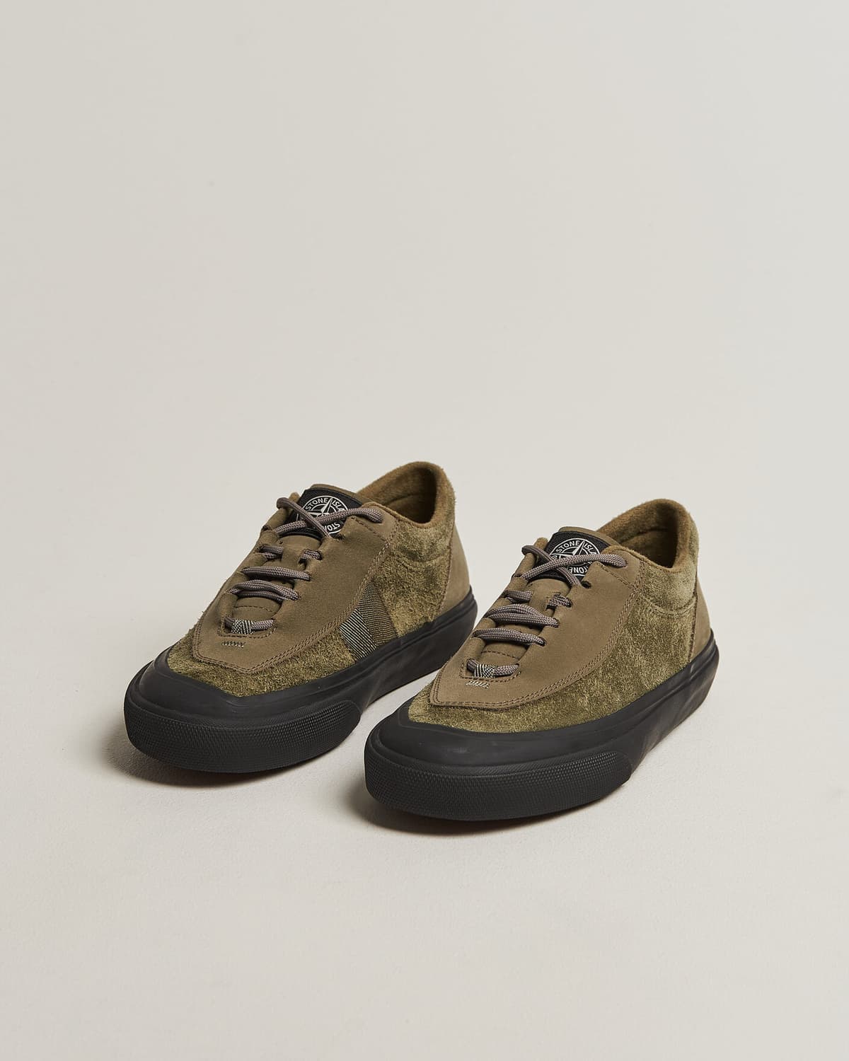 Stone Island Low Top Suede Sneaker Military Green men 42 Grøn