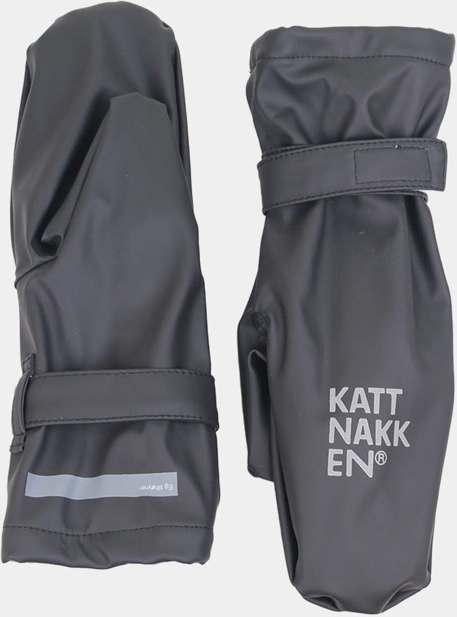 Kattnakken Regnvotter voksen Kattesvart L