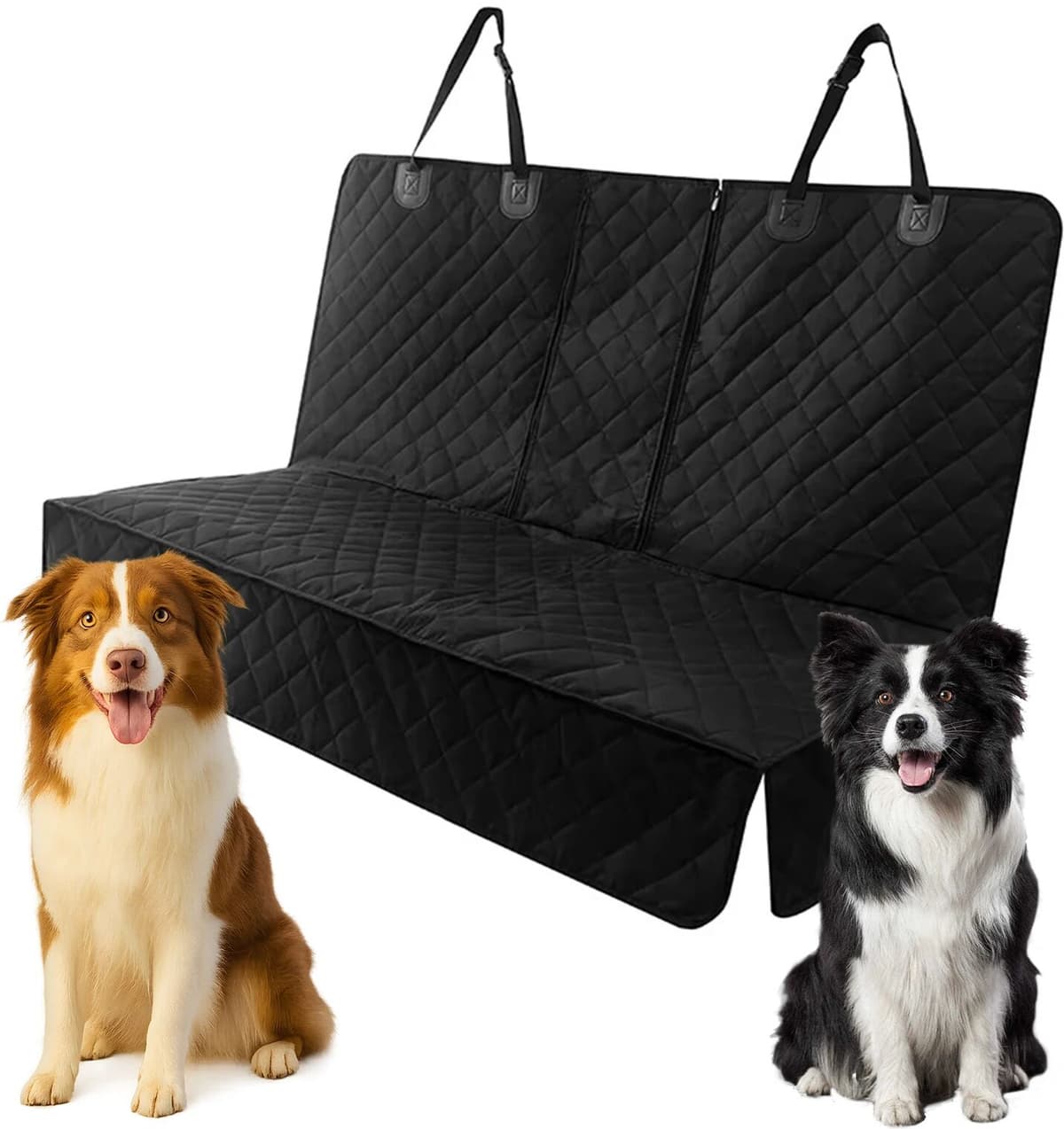 NONE Dog Car Seat Cover Non-slip Car Rear Back Seat Cover Waterproof Pet Dog Protector Mat Non Stick Fur for Cars Trucks and SUVs