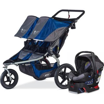 BOB 2017 / 2018 Travel System Strides Fitness Duallie Travel System - Blue / Black