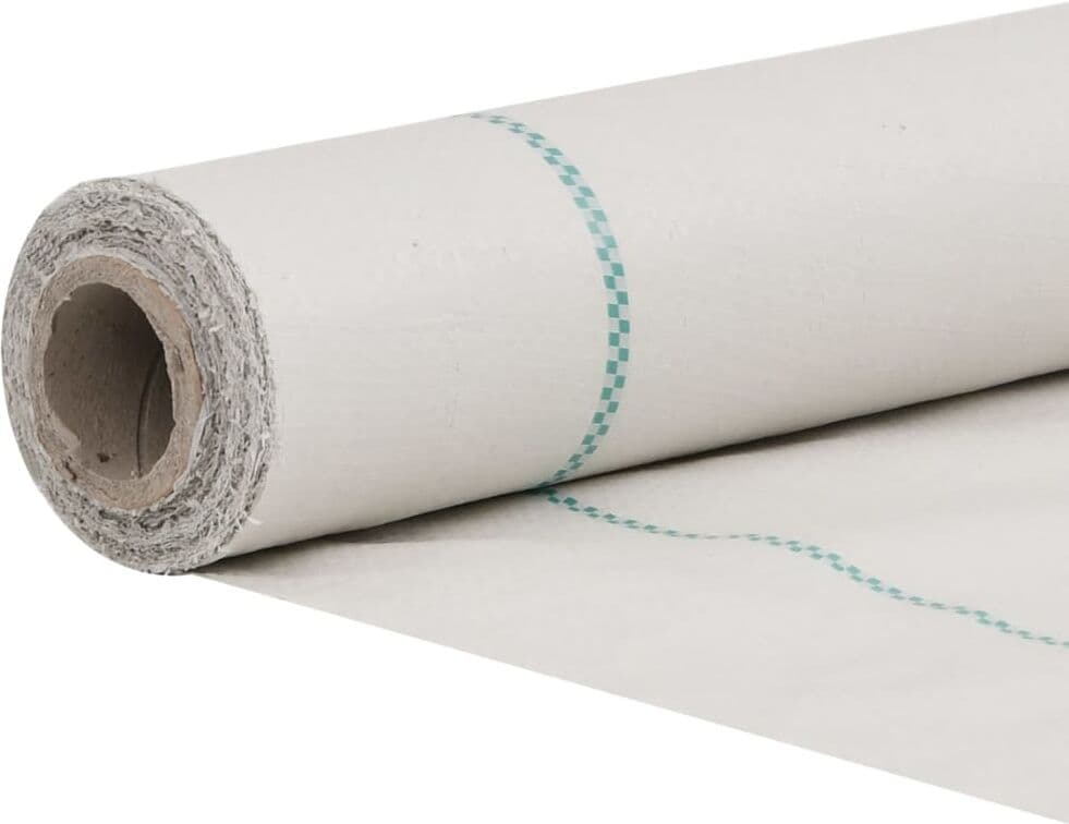 vidaXL Membrane anti-mauvaises herbes blanc 4x50 m PP