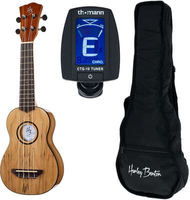 Harley Benton Kahuna CLU-30S Bundle Natur Hochglanz