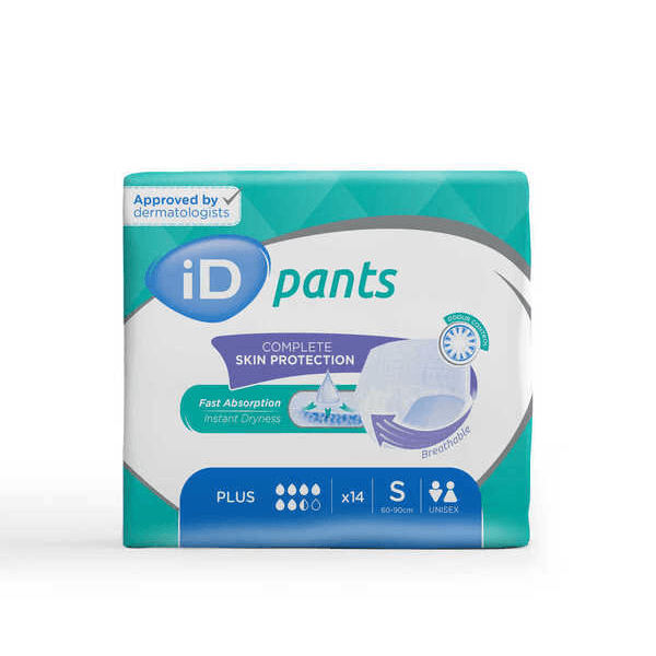 Ontex iD ID Pants Plus Small - 8 paquets de 14 protections