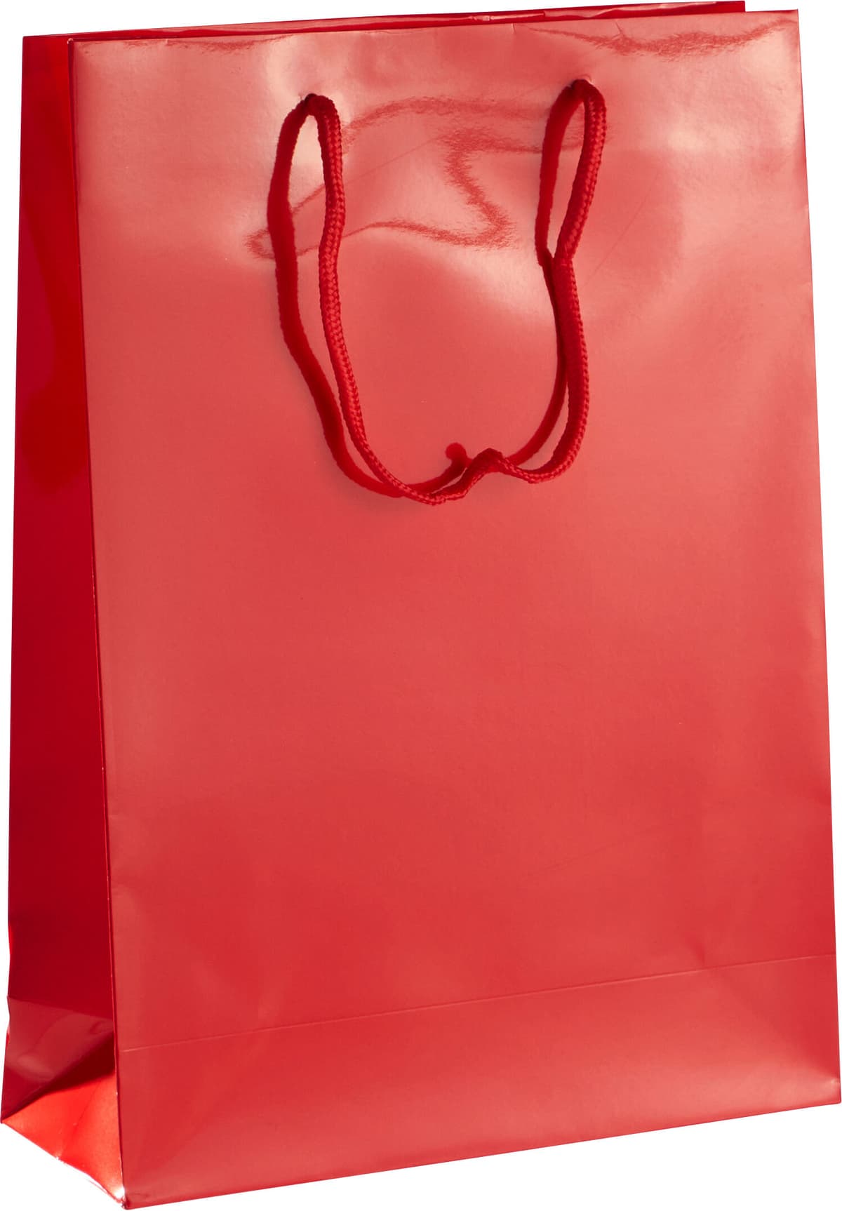 SPRINTIS 10 Unità - Borsa regalo, lucido rosso   26 x 36 x 10 cm, carta laccata