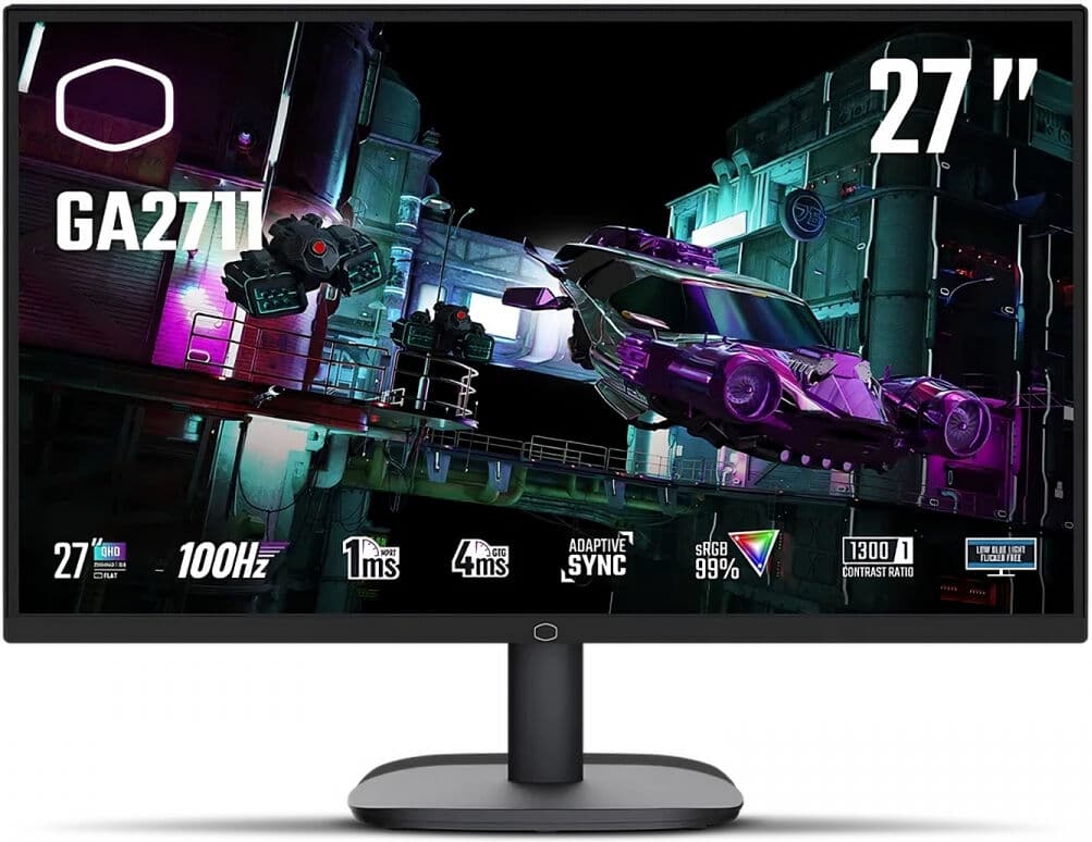 Cooler Master Ga2711 27" Qhd 100hz Ips Gamingskjerm
