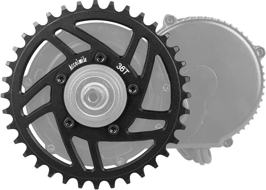 Varstrom 36T Bike Bicycle Chainwheel 36 Teeth Chainring Replacement For BAFANG BBS01 BBS02 BBS01B BBS02B Mid Drive Motor Parts