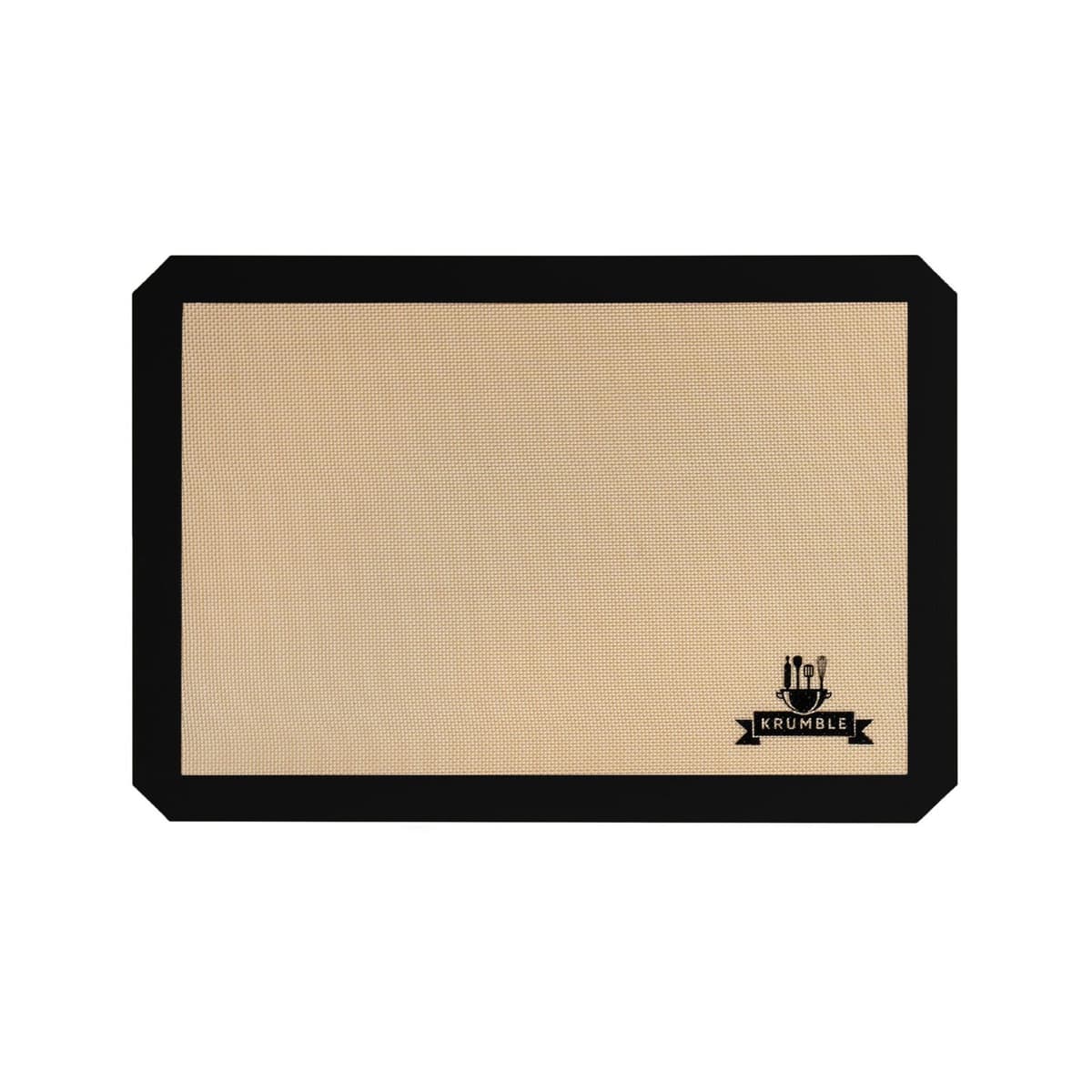 Krumble Siliconen bakmat - Zwart - Breedte: 30 cm, Diepte: 42 cm