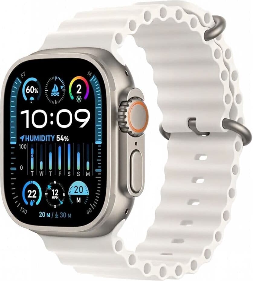 Apple Watch Ultra 3 (2025)   GPS + Cellular   Tytan naturalny   Alpine Loop M biały - Refurbished
