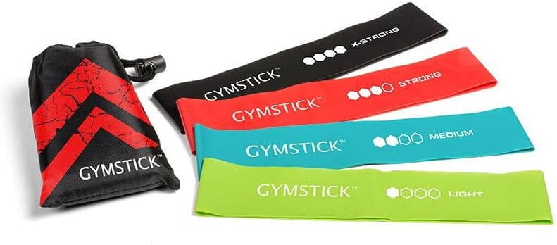 Gymstick MiniBands 4 st med förvaringspåse