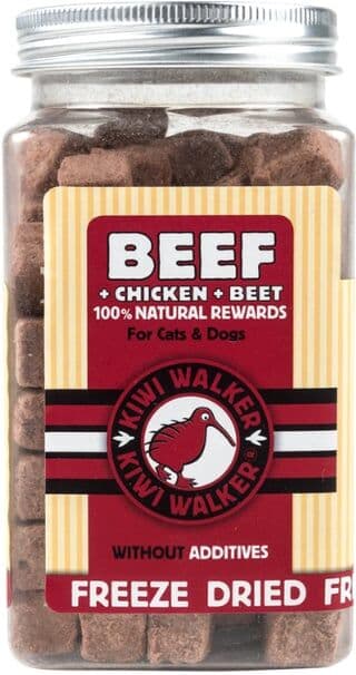 Kiwi Walker Snack Liofilizado Ternera Pollo y Remolacha 90g