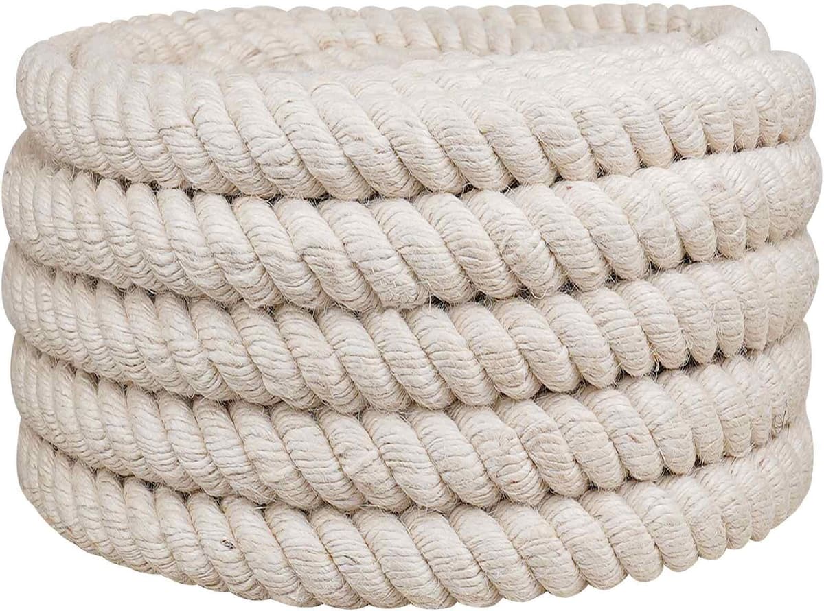 vidaXL Corde en Jute 500 mm 10 m Blanc Jute 100% Tossa