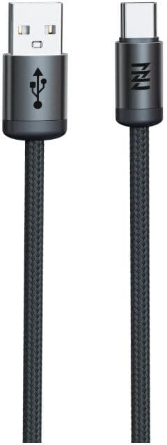 CABO TECH FUZZION MAG USB-A / USB-C 1M BK