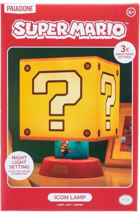 Paladone Super Mario kysymysmerkki -valaisin