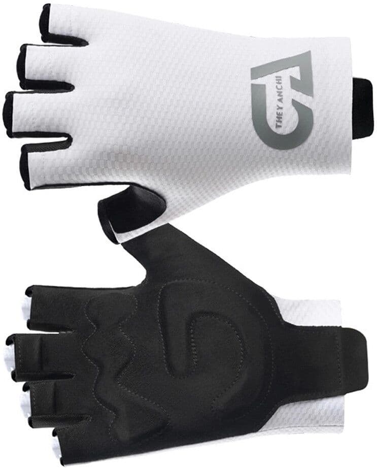 INF Halbfinger Radhandschuhe – atmungsaktives Mesh mit 5mm SBR gepolsterter rutschfester Handfläche, schnelltrocknend, leicht L