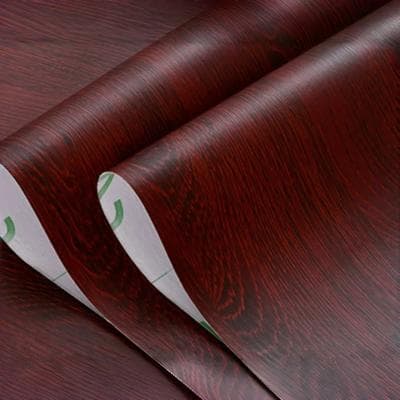 Inspired Finds Peel And Stick Wood Grain Vinyl Flooring Roll red Oak
