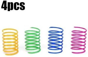 Useful Little Things Colorful Elastic Coil Spring Cat Toys 4pcs