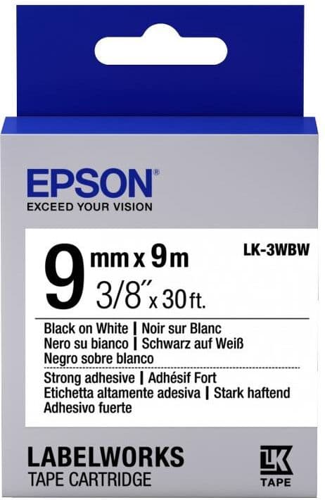 Epson LabelWorks LK-3WBW szalagkazetta (C53S653007)