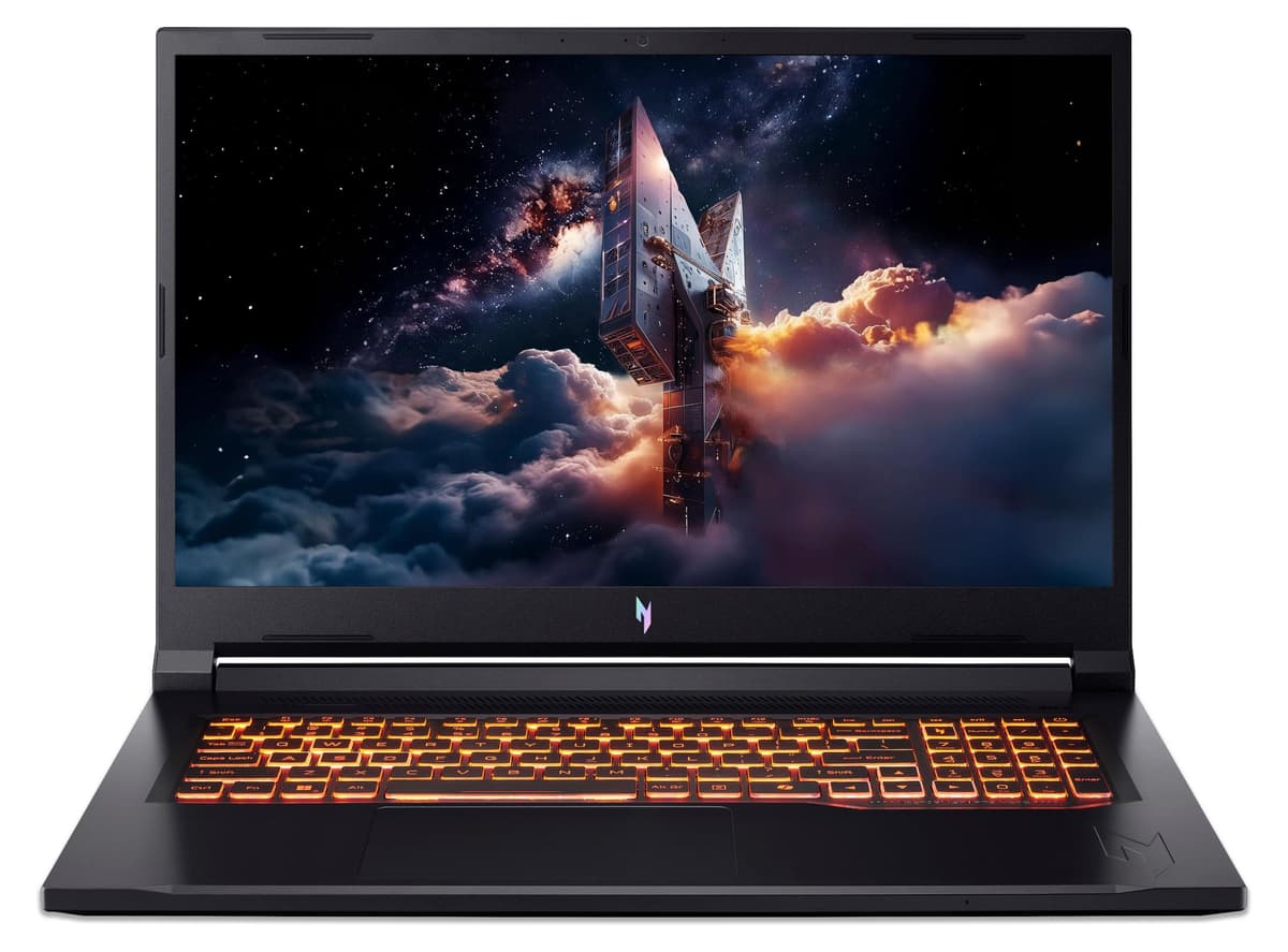 Acer Nitro V17 AI (Obsidian Black, 17,3" Full-HD, AMD Ryzen 7 260, GeForce RTX 5070, 128 GB RAM, 1 TB SSD) mit Windows 11 Pro & Office 2024 Pro
