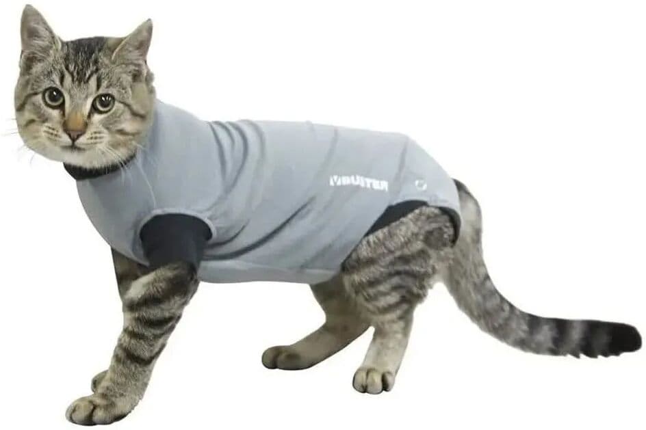 Kruuse Chaqueta Para Gato Buster 38.5 Cm Black / Grey XS