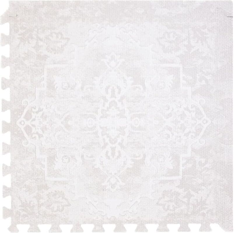 ToddleKind Alfombra de juego tipo puzle de espuma beige 120x180 cm