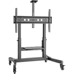 Mobiler TV-Ständer 50"-100", max. 130 kg, Neigbar, Schwarz TS1991