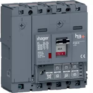 Hager Leistungsschalter h3+P160 LSI 4x40A 40kA HNS041JC