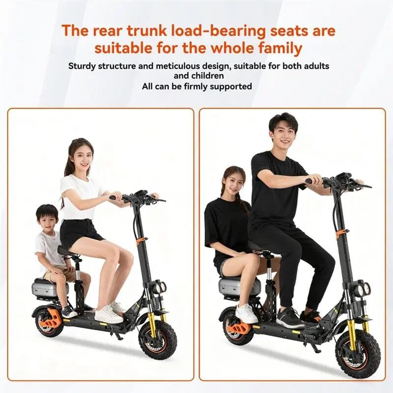 NONE A51Q-Electric Scooter Rear Trunk Storage Box Can Carry People Seat Cushion For Kukirin KUGOO M5/M5PRO Trunk Accessories