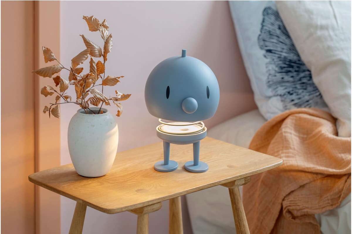 HOPTIMIST LED Tischleuchte "XL Hellblau", blau (hellblau), Ø 15cm H: 23cm, Leuchten, LED Tischleuchte hellblau Ø 15cm H: 23cm
