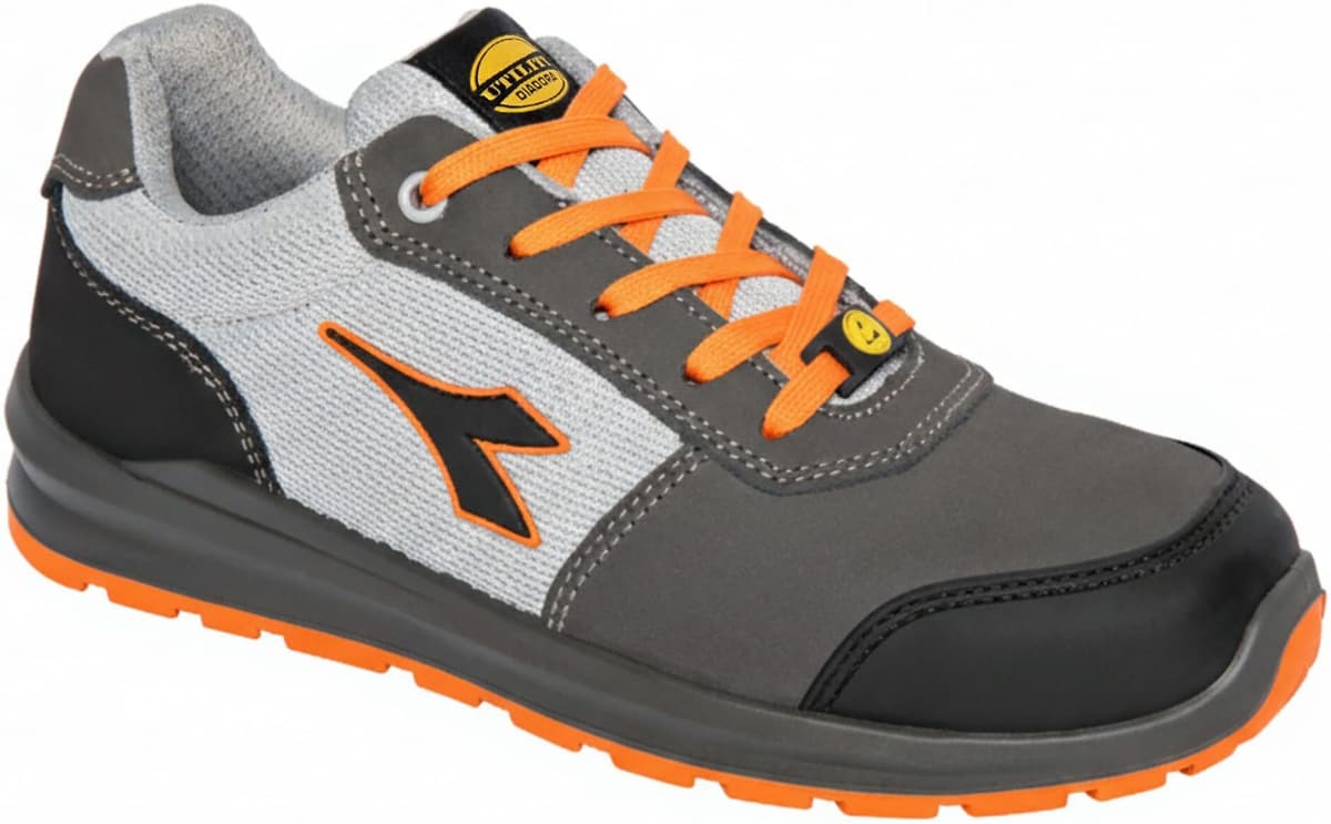 Diadora SCARPA ANTINFORTUNISTICA 38  SPEEDY BASSA S1PS SR FO SC ESD METAL FREE GRIGIARANCIO