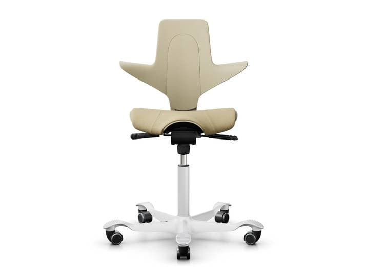 Sattelstuhl HAG Capisco Puls 8020, Gelb/Weiss, Neu, Ergonomischer Stuhl - ideal für flexibles Arbeiten