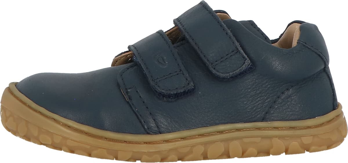 Barfußschuh LURCHI "Noah Barefoot", Jungen, Gr. 25, Leder, blau (navy), Nappaleder, Schuhe Barfußschuh, Klettschuh mit weichem Schaftrand, Größenschablone zum Download