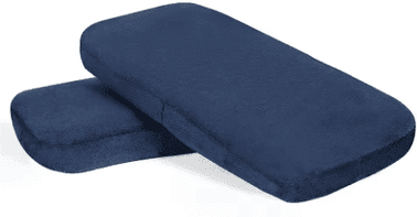 Inspire Picks Ergonomic Memory Foam Chair Armrests Comfortable Elbow And Forearm Support Pads For Office And Gaming Chairs 1 Pair navy Blue