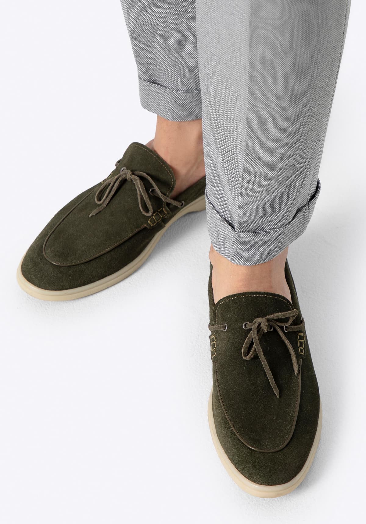 Wittchen Heren Groene Suède Mocassins