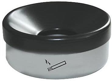 kaiserkraft Tischascher Rondo, Volumen 0,2 l, neusilber