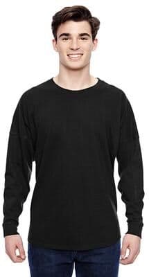J America JA8229 Game Day Jersey T-Shirt in Black size XS   Cotton/Polyester Blend 8229
