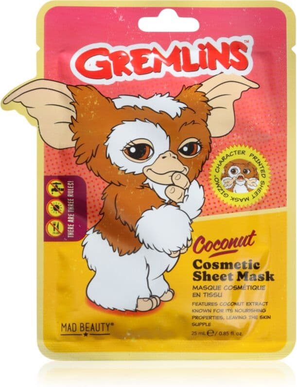 Mad Beauty Gremlins υφασμάτινη μάσκα ενυδάτωσης με υαλουρονικό οξύ 25 ml