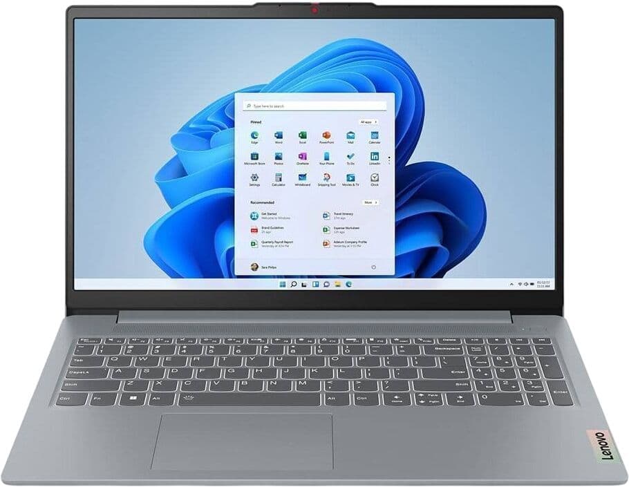 Portátil 15,6" IdeaPad Slim 3 15AMN8 AMD Ryzen 5 40 8GB/512GB (Gris Ártico) - LENOVO