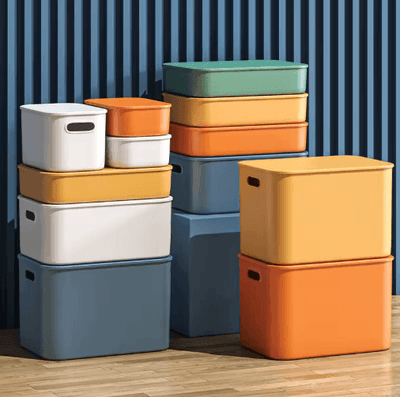Inspire Picks Colorful Stackable Plastic Storage Box Organizer For Desktop And Drawer 11