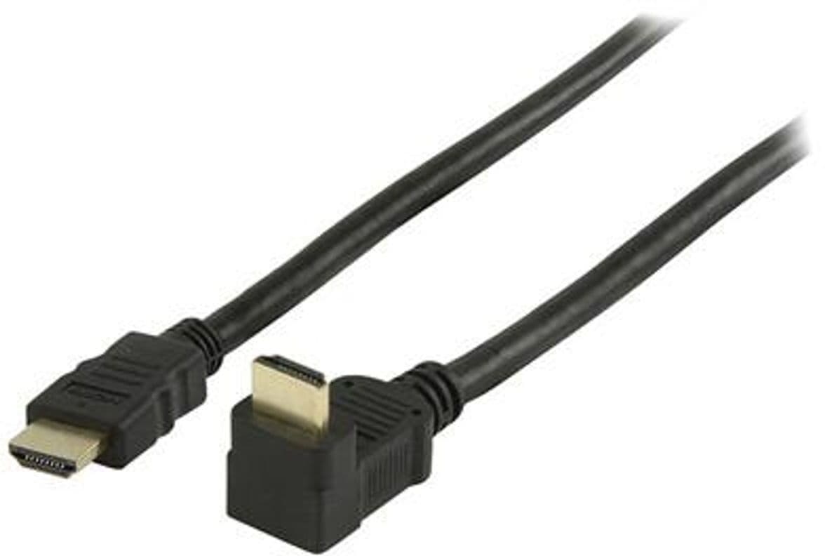 Hdmi-Kabel 2,0 Meter Med 90° Vinkel - Sort