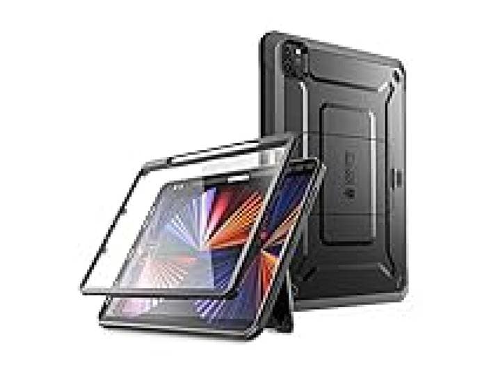 SUPCASE Étui pour iPad Pro 11 (2022/2021/2020) - Coque de Protection Antichoc à 360° - Support Apple Pencil - avec Film de Protection d'écran et Support - Noir