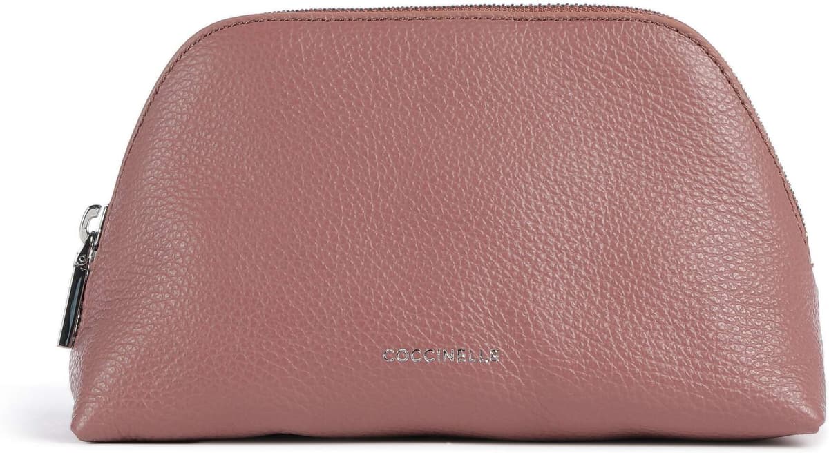 Coccinelle Helga   Leer Make-up tasje   pink