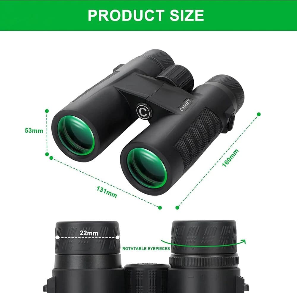 NONE HD 8X42 10X42 Roof Prism Binoculars With BAK4 Prism FMC Lens IP67 Waterproof  Telescope for Travel Hunting Concerts Sports