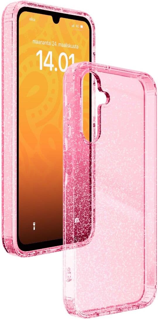Samsung Galaxy A15 / A15 5G Hupsis Hienohelma Suojakuori, Pinkki