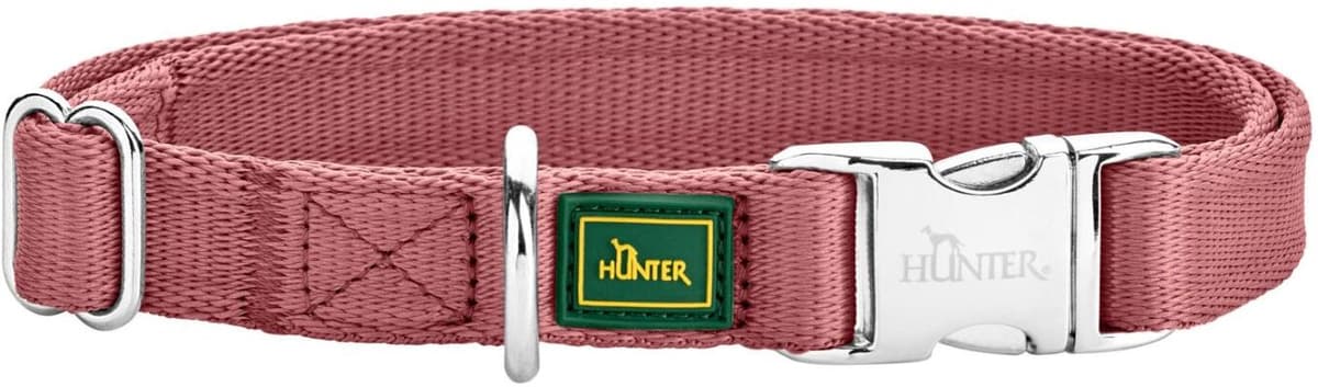 Hunter Collare per Cani Regolabile Inari Alu-Strong Rosso Pastello M 30-45cm